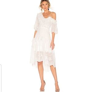 Elliatt Manor Dress Midi White Size Medium